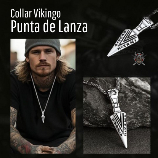 Collar Vikingo Punta de Lanza⚔