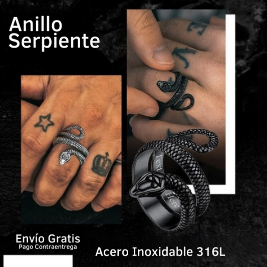 Anillo Serpiente en Espiral🐍