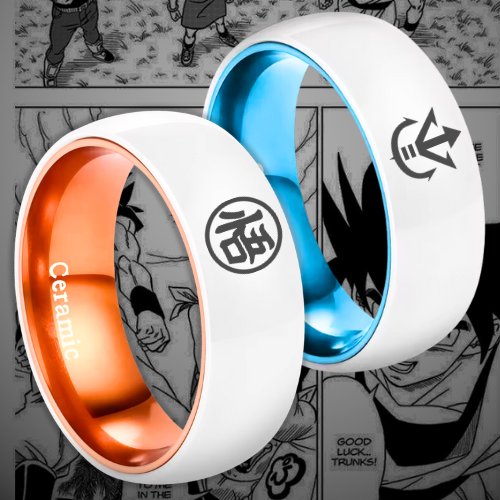 Kit 2 anillos dragon ball GOKU Y VEGUETA💍