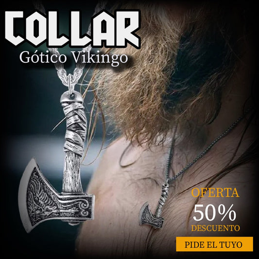 🪓Collar Hacha Gótico Vikingo🪓